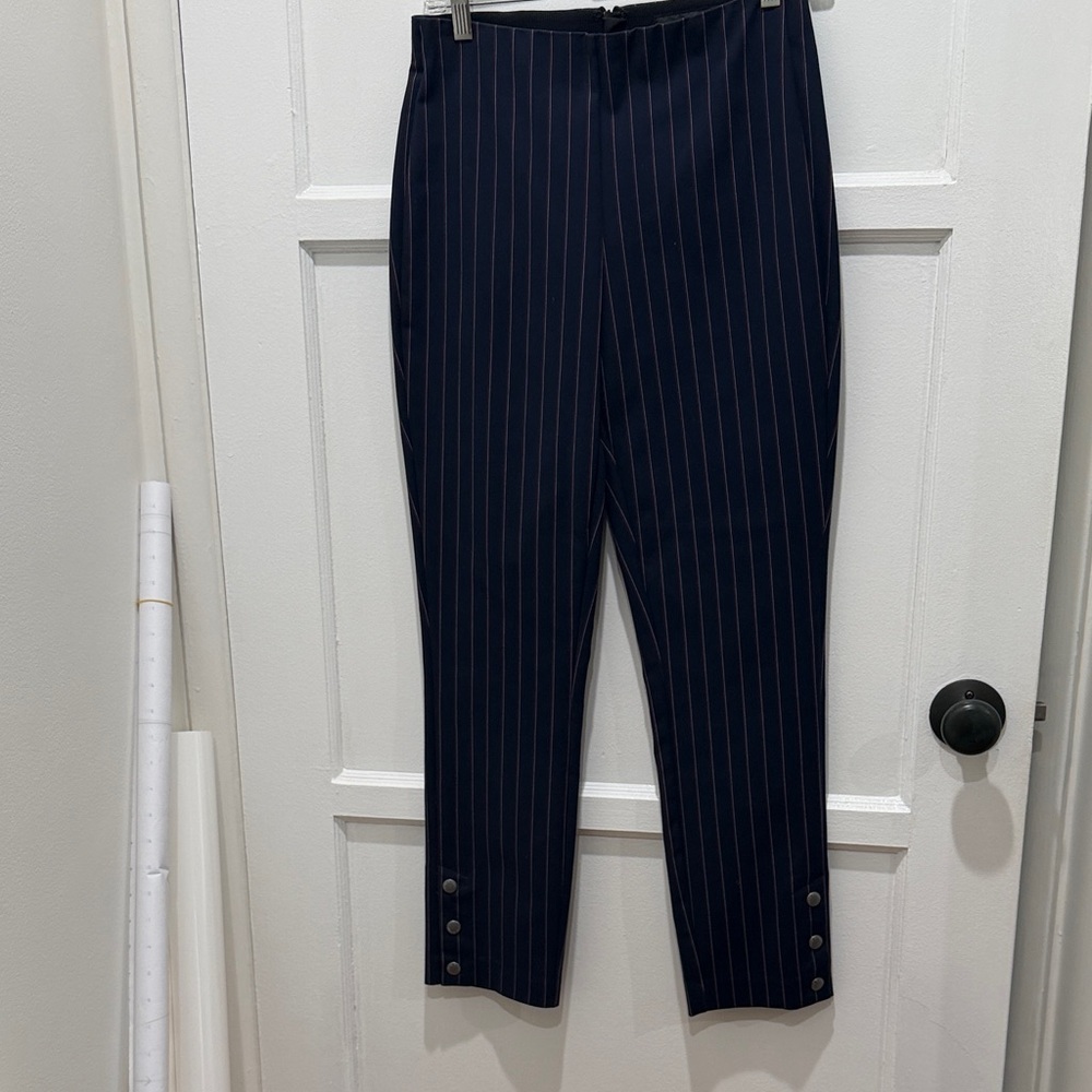 rag & bone Women's Navy Pinstripe Pants